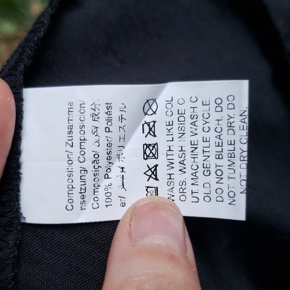 SHEIN Frenchy Swiss Dot Flounce Sleeve Guipure Lace Trim Shirred Dress L - Picture 12 of 14